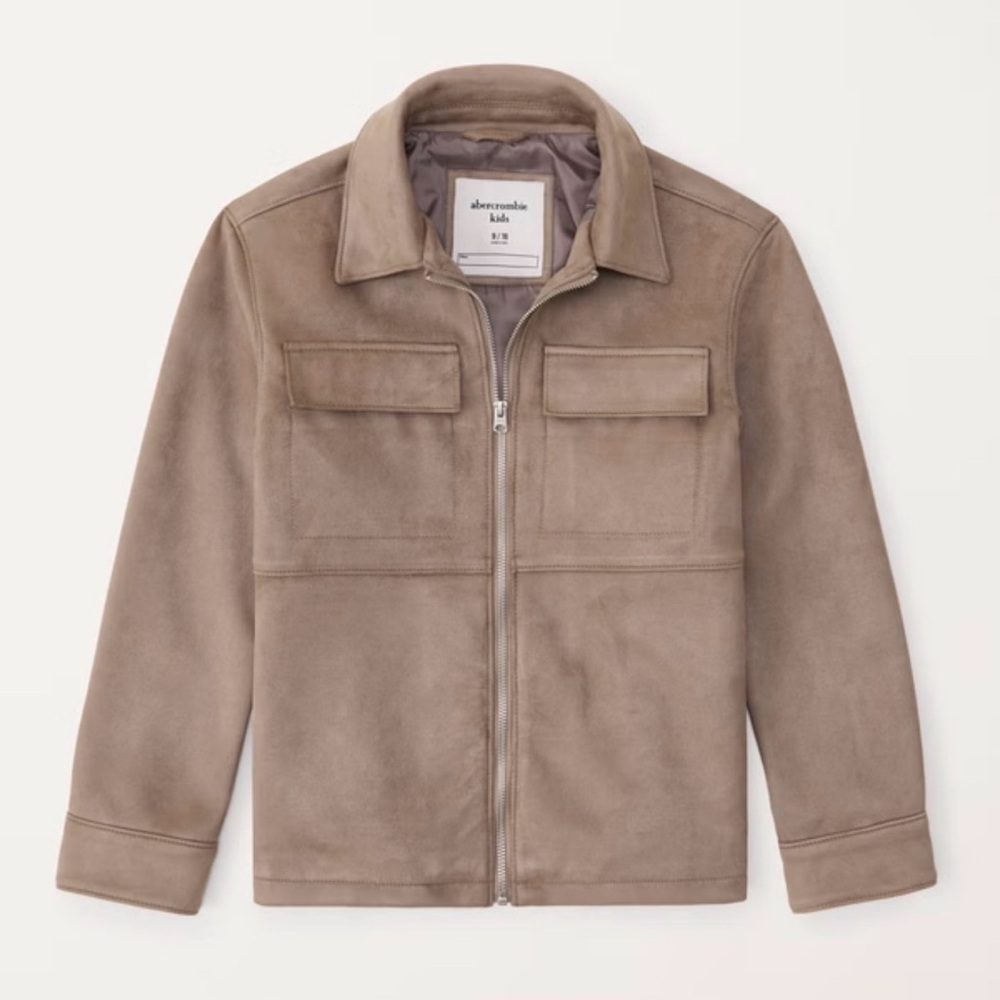 Abercrombie & Fitch Boys Brown Suede Jacket